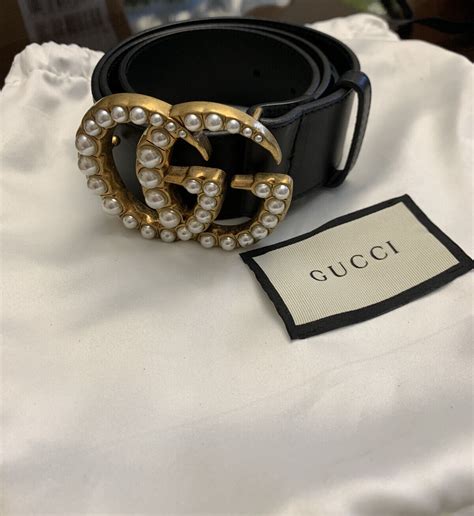 gucci pearlescent belt|gucci pearl belt small.